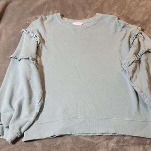 Time and Tru Light Blue Knit Top